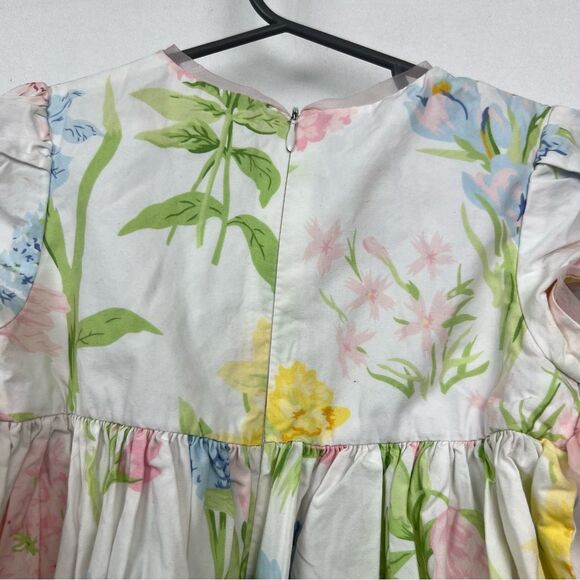 Hartstrings white floral cotton party dress EUC size 2T bow spring Easter - Picture 8 of 13